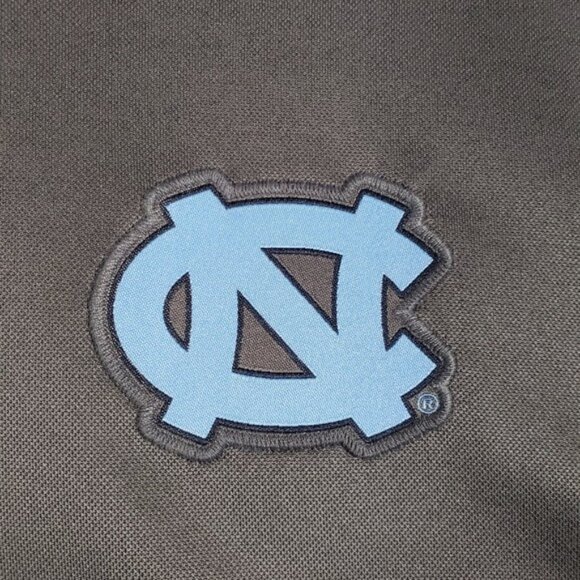 Nike UNC Tar Heels Polo Shirt Mens XL Gray Blue Dri Fit Performance Golf Active - Picture 4 of 10